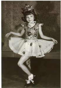 Penny Marshall in dance school in the 1940s.