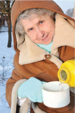 Bundle up to prevent winter’s chill from causing  problems outdoors.