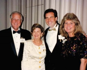 Jim with his beloved family: Jim, Doris, and sister Nancy Hockaday