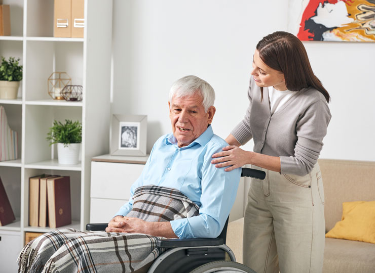 Alzheimer's Stages - Alzheimer's Patient in Wheelchair